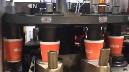 Blue Thick Paper Cup Disposable Coffee Cup Milk Tea Hot Drink Beverage Takeaway Packaging Cups with Lids Disposable Cup