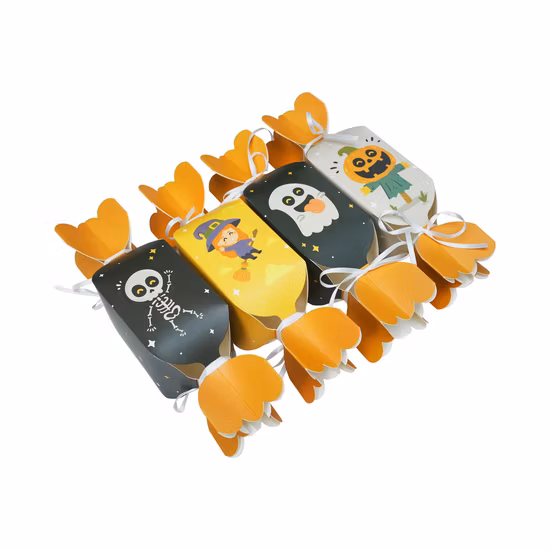 Dimensioni multiple Cioccolato per uso alimentare Caramelle Contenitore per dolci Confezione Goldcard Take Away Togo Pasticceria Negozio di dolciumi Regalo Vari design personalizzato Scatola di carta all'ingrosso