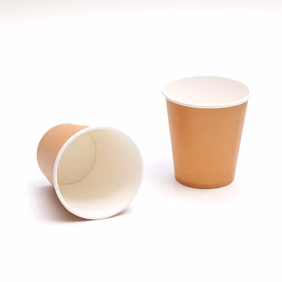 Tazza di carta spessa di tè al latte nero Tazza di caffè usa e getta Bevanda calda Confezione da asporto Tazze Bomboniera Tazza per bevande con coperchi 9 once / 14 once / 16 once