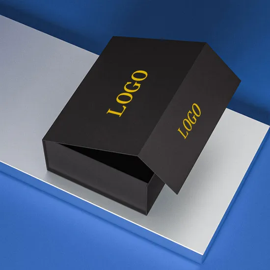 Scatole per spedizioni di lusso per piante ecologiche personalizzate Scatola per aereo pieghevole piccola e grande Scatole per imballaggio per spedizioni postali nere per piccole imprese