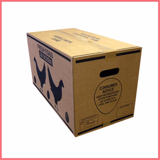 Confezione personalizzata personalizzata del produttore Confezione di cartoni per uova all'ingrosso Cartone di carta ondulata